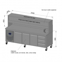 Frenox - Preparation Refrigerator CGN4-DZ-3D-L-W